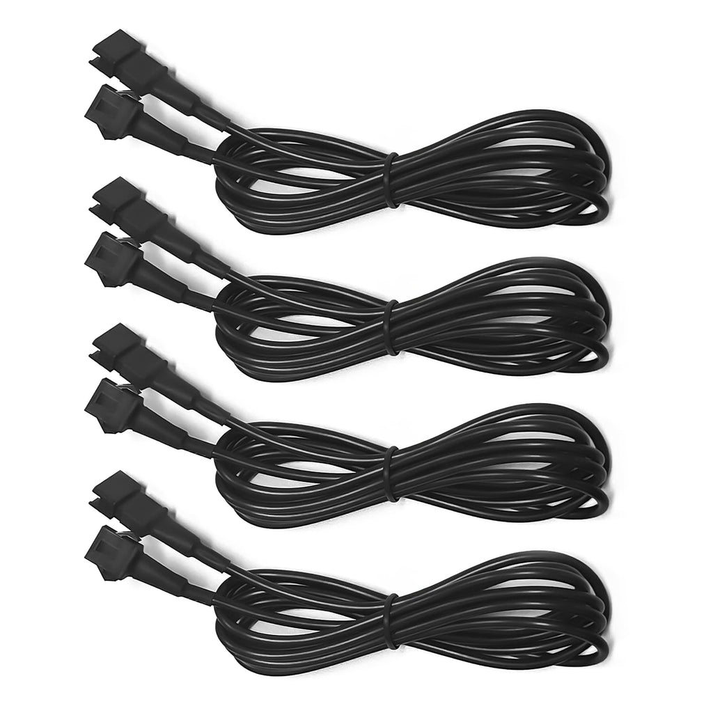 4 Pcs 60 Inch 4 Pin Extension Cord Cable for RGB Motorcycle Light, Wire for Truck Rock LED Kit, Cable for NEON Accent Underglow