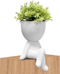 Zerzsy Fake Succulents for Office Decorations for Work Desk Women Fake Plants Office Decor - Small Plants for Work Cubicle Decor - Desk Decorations for Women - Set of 1