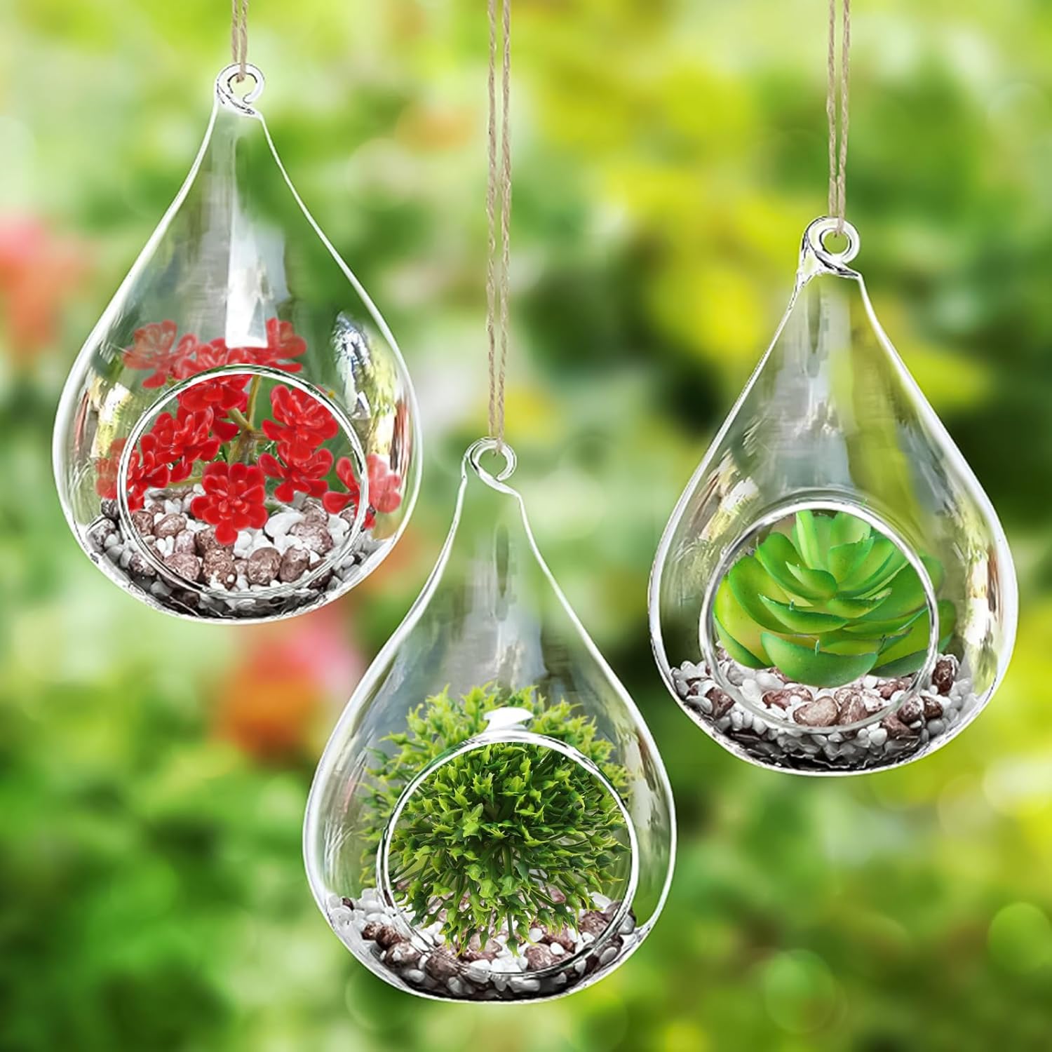 Artificial Succulents Plants, 16pcs Fake Succulents Plant for DIY Home Floral Wall Garden Office Party Decoration Colorful (Unpotted)