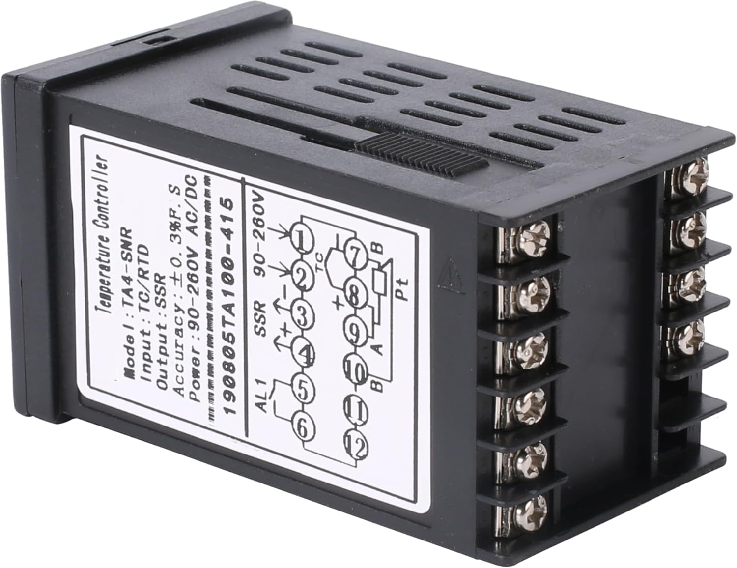 PID Temperature Controller Industrial Automation Control Meter Indicator, Jaybva High Voltage 100V to 240V PID Thermostat with K Thermocouple 25A SSR Fahrenheit and C Display Alarm Output TC RTD Input