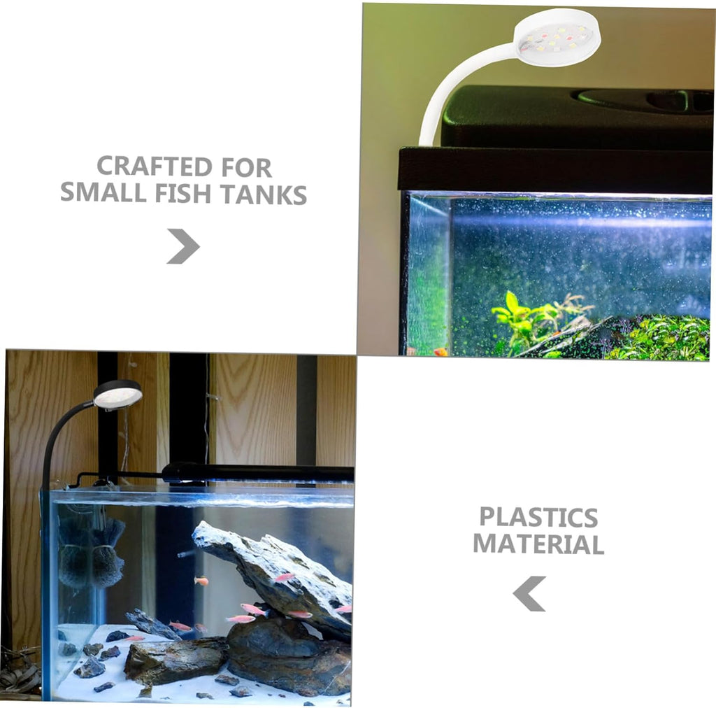 2PCS USB Fish Tank Light Compact Adjustable Aquarium LED Lamp for Small Tanks Household Aquarium Light Aquatic Plant Growth