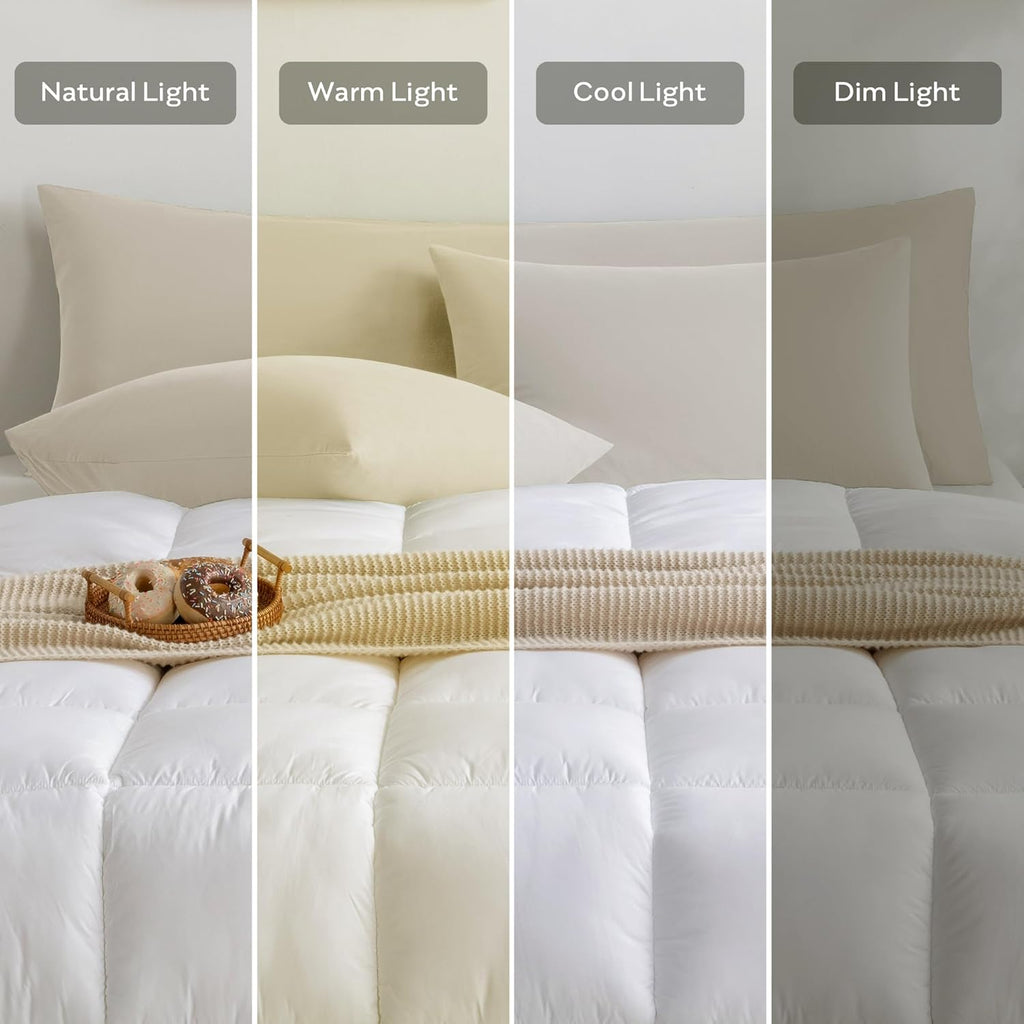 JELLYMONI Pillowcases King Set of 2 Cotton Envelope Pillow Covers Light Khaki 20×36in Bed Pillow Cases 100% Washed Cotton Soft Breathable (Pillows are not Included)
