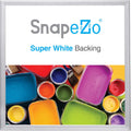 SnapeZo Poster Frame 36x36, Silver, 1.25 Inch Aluminum Profile, Front-Loading Snap Frame, Wall Mounting, Professional Series
