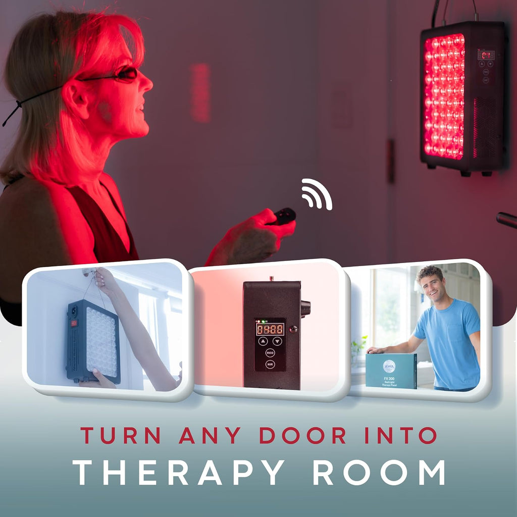 Red Light Therapy for Body & Face - FSA Eligible - 660nm & 850nm Infrared Red Light Therapy Panel for Skin, Muscles & Recovery – Full-Body LED Light Therapy Hanging Device