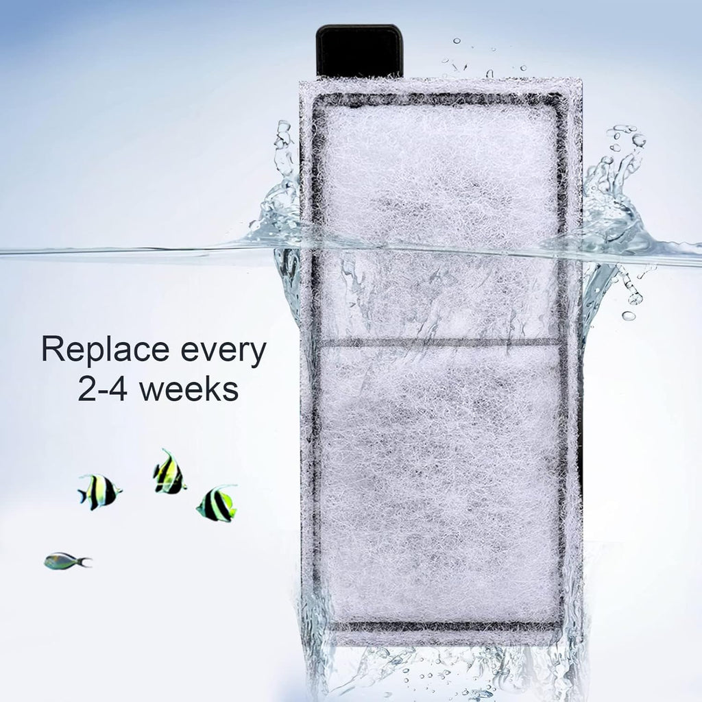 AQQA 8 Pack Aquarium Filter Cartridge Replacement Fish Tank Filter Cartridge for Aquarium Internal Filter (Small)