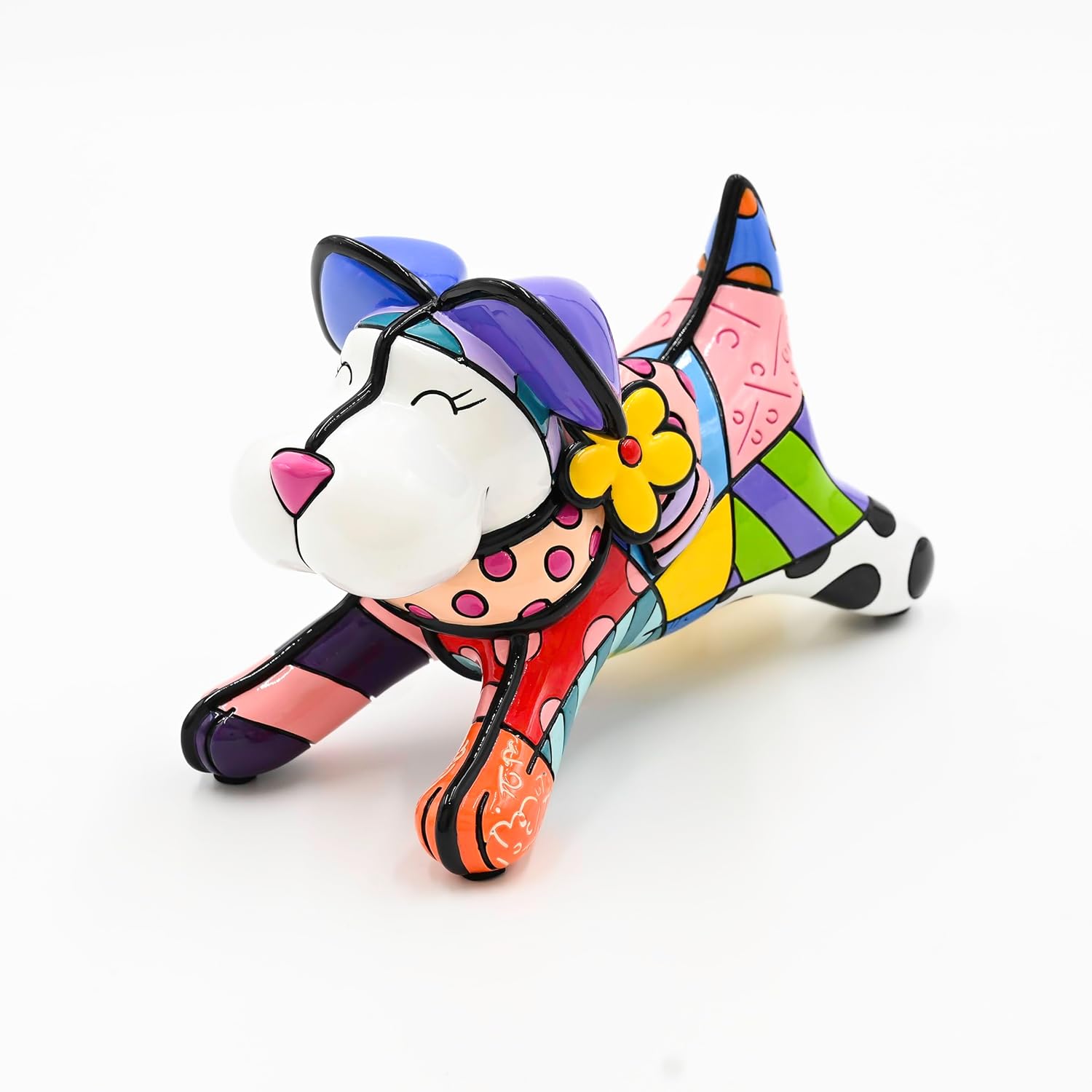 Britto Collectible Figurine - Iconic Art Figurine, Decorative Displays for Modern Home Decor | Designed by Iconic Artist Romero (Central Park Dog)