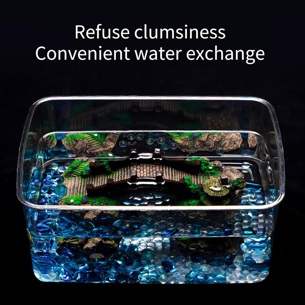 Clear Acrylic Fish Tanks Large Capacity Aquariums for for Axolotls, Newts Clear Acrylic Aquariums Tanks