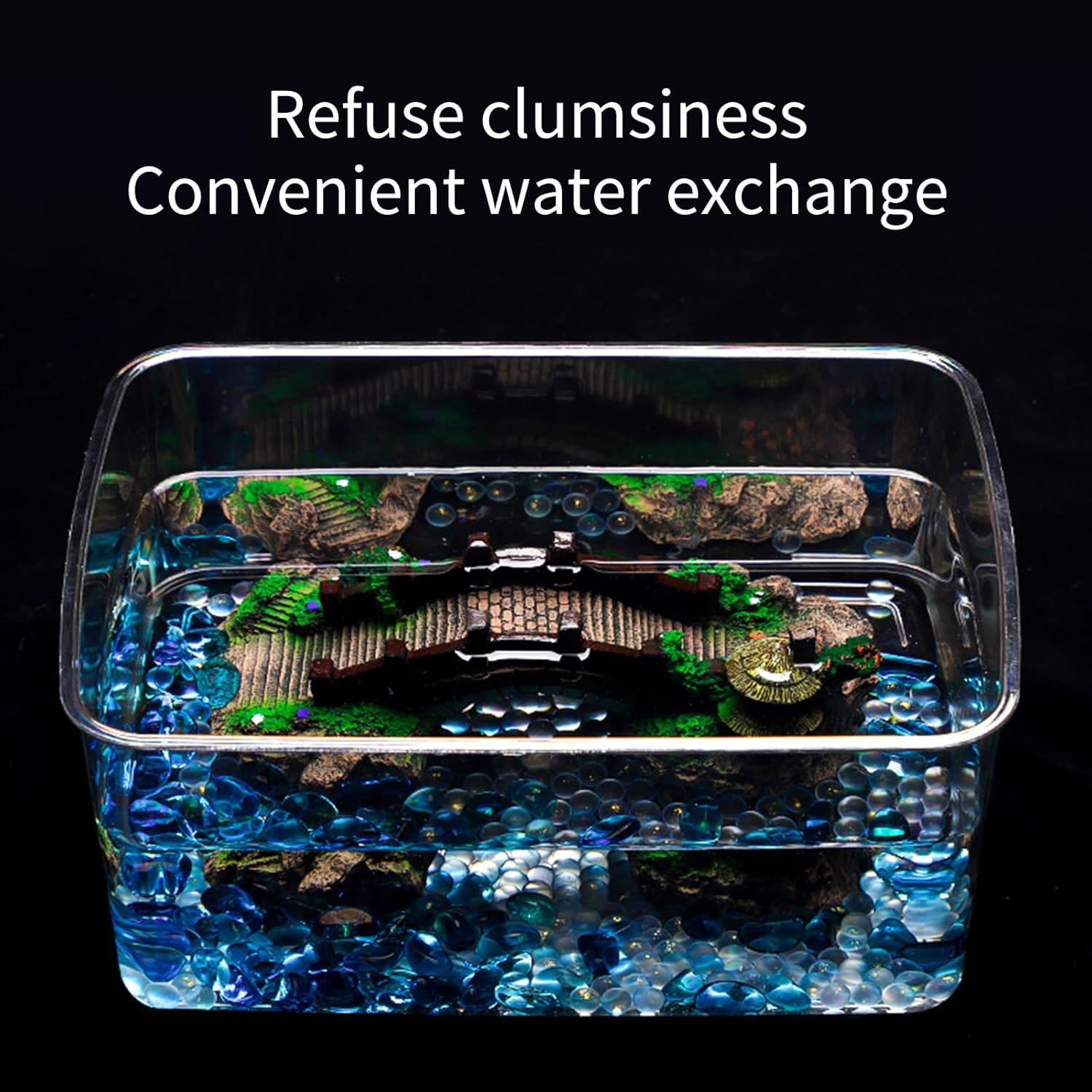 Clear Acrylic Fish Tanks Large Capacity Aquariums for for Axolotls, Newts Clear Acrylic Aquariums Tanks
