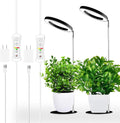 yadoker 144 LEDs Full Spectrum Plant Grow Light for Indoor Plants，Height Adjustable, 6.3" Aluminum Housing,Automatic Timer with 8/12/16 Hours,10-Level Brightness,Ideal for Small and Medium Plant Grow