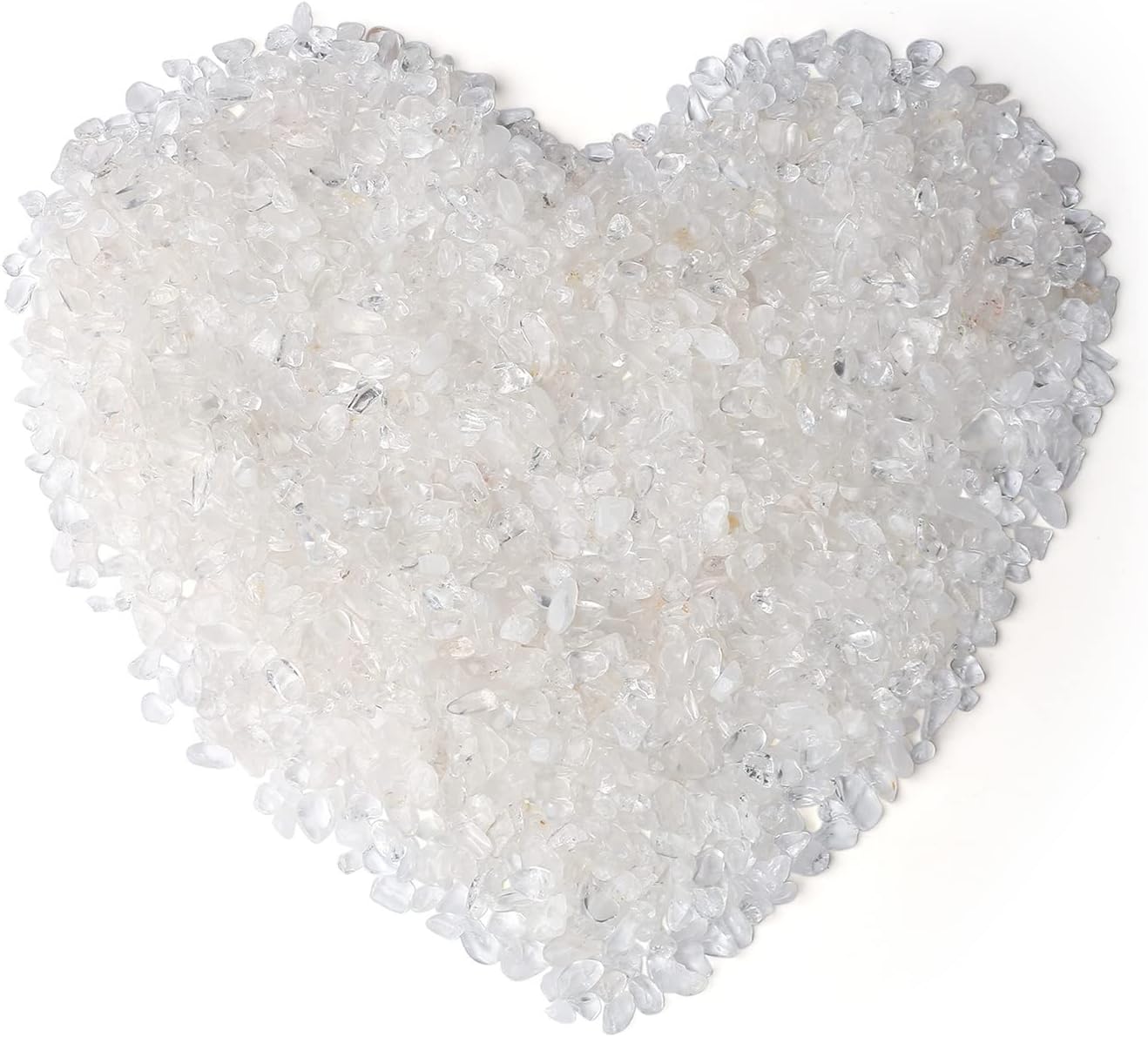 LAIDANLA Clear Quartz Crushed Stone Crystal Chips Bulk Natural Gemstones Healing Reiki Crystals Mini Quartz Vase Filler Aquarium Gravel 0.55lb