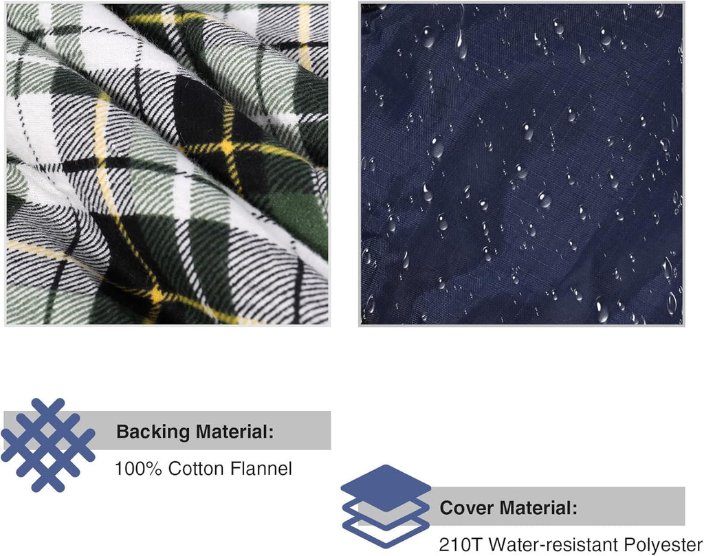 REDCAMP Cotton Flannel Sleeping Bag for Camping Backpacking, Adults Cold Weather Envelope Sleeping Bags with 2/3/4/6lbs Filling