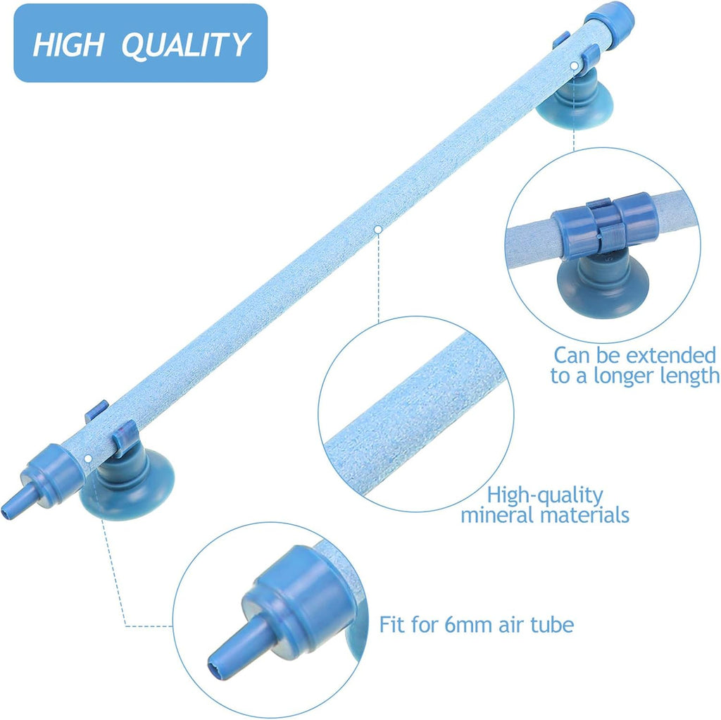 Honoson 4 Pieces Aquarium Bubble Wall Air Stone Bar 10 Inch Fish Tank Bubble Release Diffuser Bar Tube for Fish Tank Aquarium Hydroponics Pump