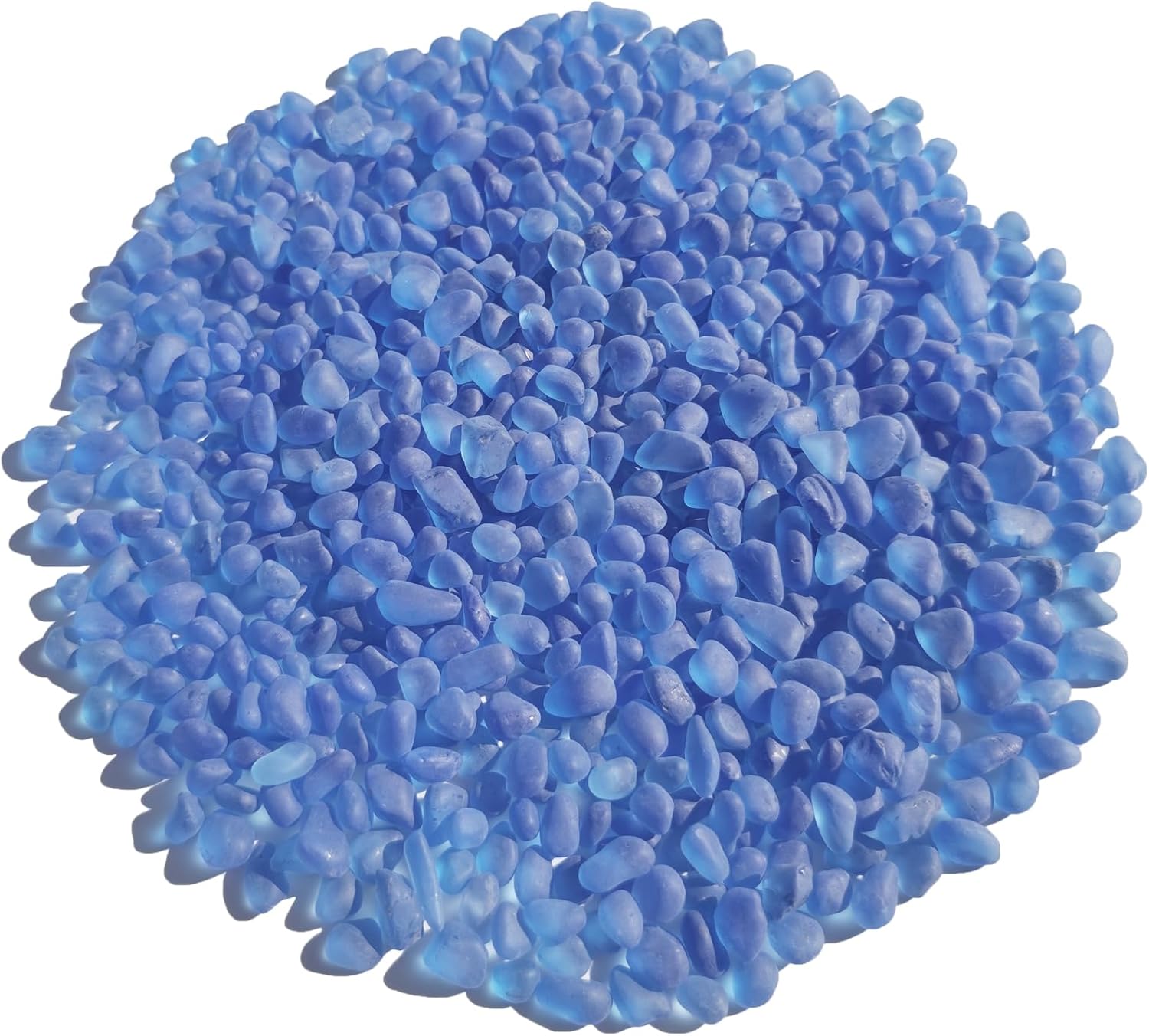 Sea Glass Stones - 0.9LB Dark Blue Frosted Glass Pebbles Gemstones - Perfect for Aquarium Rocks, Fish Tank Gravel, Vase Fillers, DIY Crafts, and Home Decor