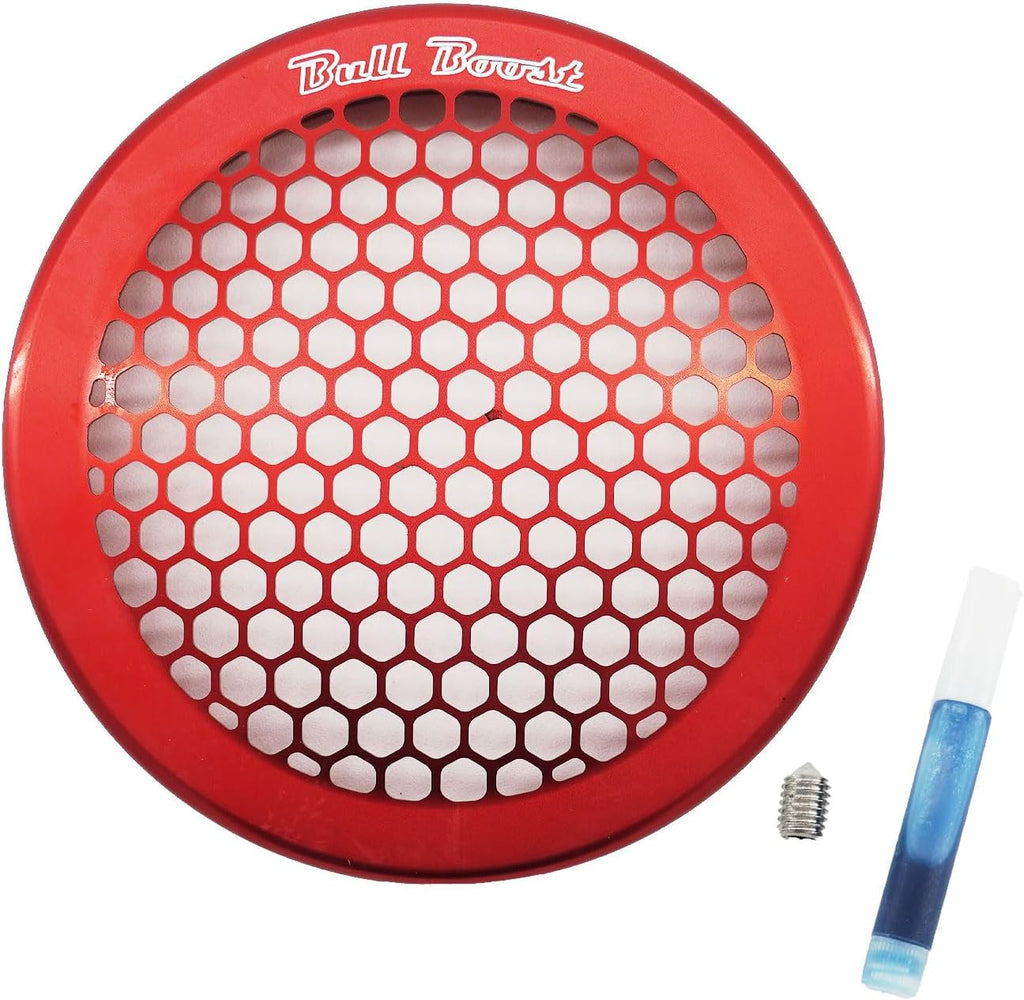 Billet 4" Inch Turbo Inlet Guard Velocity Stack Adapter Bellmouth Intake Hex RED