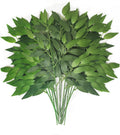 40Pcs Italian Ruscus Greenery Stems 18" Artificial Silk Greenery Leaves for DIY Bouquet Filler Table Centerpieces Home Indoor Decor