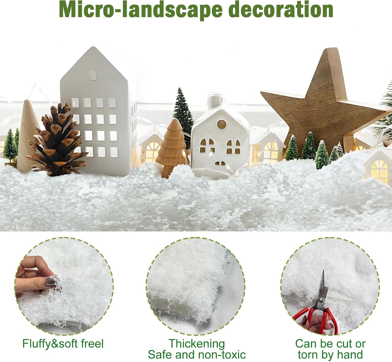 Artificial Moss Mat for Decoration Carpet Grass Wall, Natural Decorative for Plants Indoor with Base Fabric, Artificial Moss Mat Suitable for DIY (39.37 * 39.37 inch/1 * 1m)
