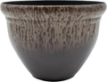 The HC Companies Pizzazz Decorative Round Flower Pots w/Ceramic Look - UV-Resistant Decorative Pot for Outdoor & Indoor Plant Pots - Modern Planter for Flower, Herbs (16” Foggy Gray, Pack of 1)