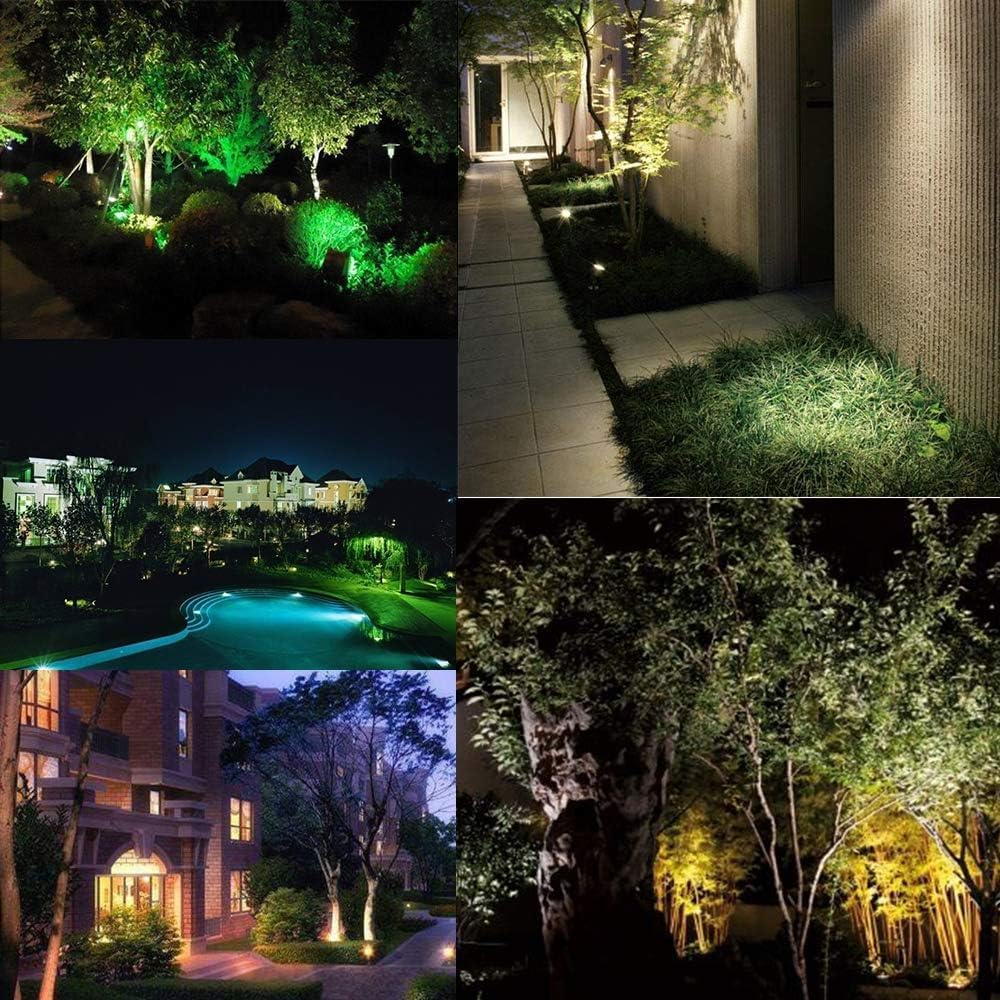 Pond Lights, Underwater Fountain Lights Color Changing Spotlight RGB Dimmable IP68 Waterproof Submersible Landscape Spot Lights for Outdoor Lawn Fountain Yard, 2 in Set