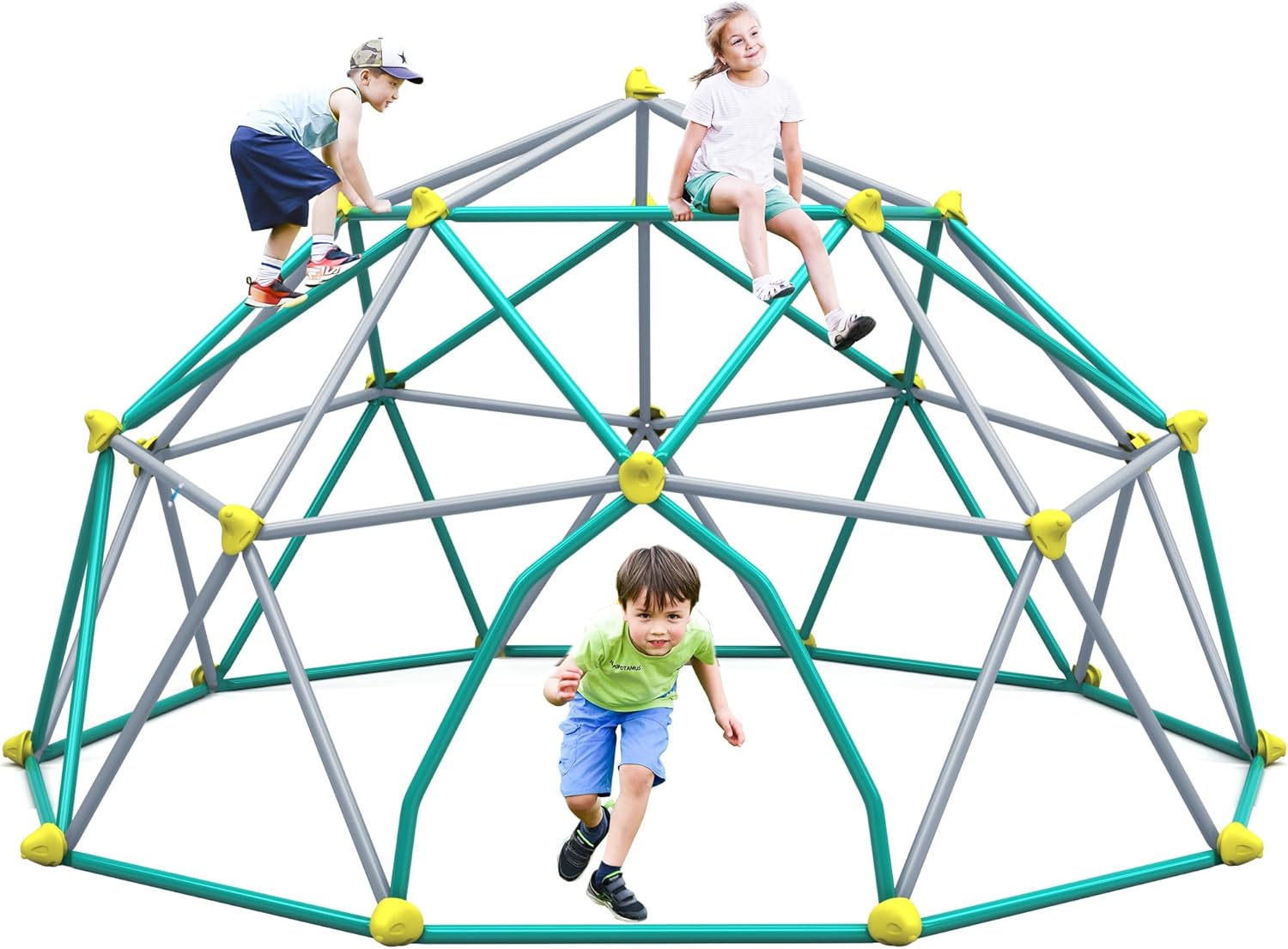 Merax 13FT Climbing Dome, Outdoor Dome Climber for Kids 3-10 Supporting 1000 lbs, Easy Assembly Playground Jungle Gym Backyard Play Equipment