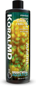 Brightwell Aquatics Koral MD Coral Dip – Plant-Based Cleaner and Conditioner for SPS LPS Soft Corals Zoanthids Anemones – Prevents Unwanted Substance Transfer, 500 ml