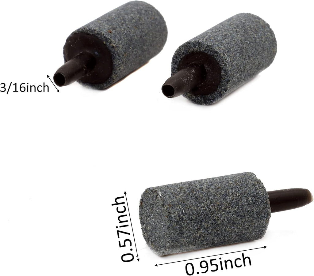 ALEGI Aquarium 1 Inch Air Stone Cylinder Bubbler,Air Stone Accessories for Fish Tank and Hydroponics (20 pcs)