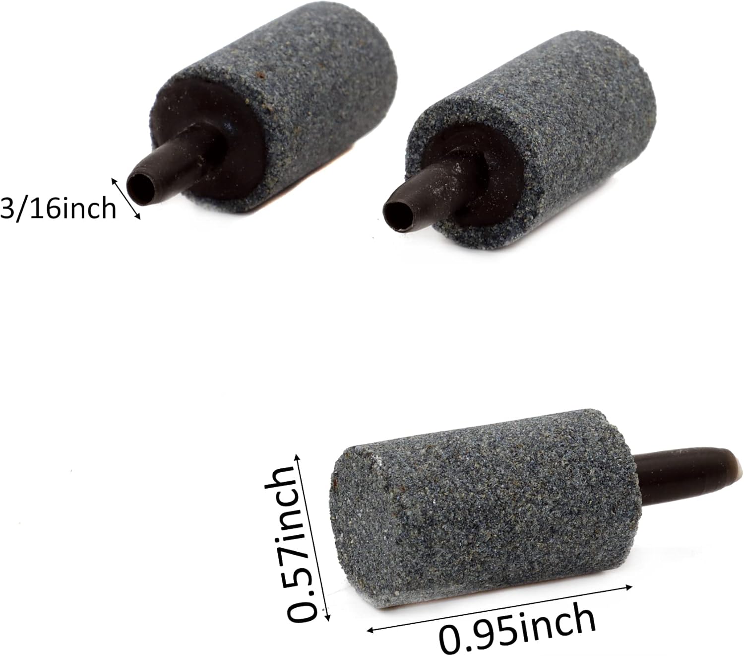 ALEGI Aquarium 1 Inch Air Stone Cylinder Bubbler,Air Stone Accessories for Fish Tank and Hydroponics (20 pcs)