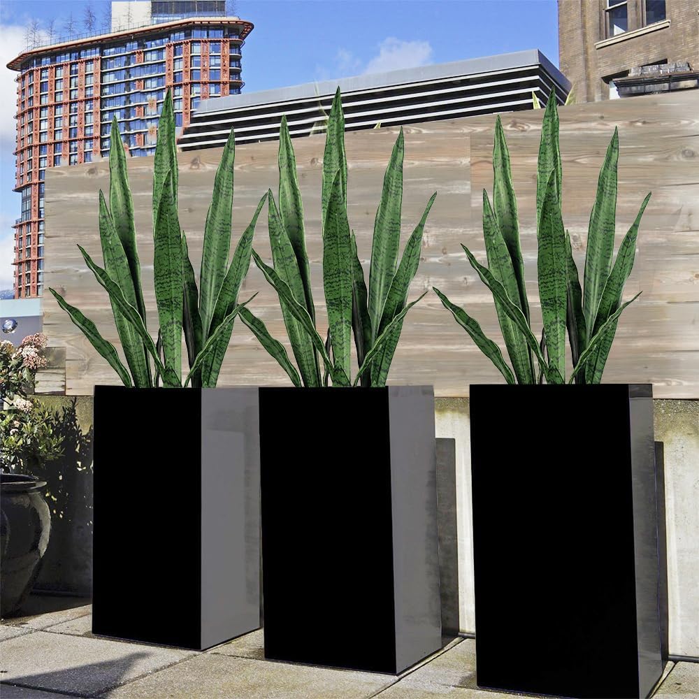 Melorca&Guilla Artificial Snake Plants 6PCS 30“ Tall Fake Snake Plant,Fake Agave Faux Snake Plants Sansevieria Artificial Greenery for Garden Shop Office Home Décor