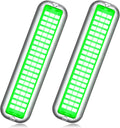 BASIKER BS3 Marine LED Boat Light (2x2000LM 60LED), 10-36V, 316 Stainless Steel, IP68, Air or Underwater, Surface Mount Designed for Cruise Ships, Yachts, Boats, Sailboat, Pontoon, Transom (Green)