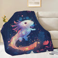 Cute Axolotl Blanket Cartoon Axolotl Throw Blanket Gifts for Women Girls Men Boys Kids Adults Super Soft Cozy Plush Fluffy Fuzzy Fleece Blanket Decor 50''X60''