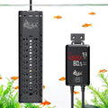 AQQA Aquarium Heater 800W for Large Fish Tank 80-230 Gallon Quartz Glass Submersible Betta Fish Heater with Overheat & Dry-Run Protection Adjustable Temp Range 59-93℉ (AQ197-800W for 80-230Gal)