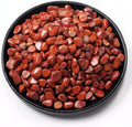 Polished Red Jasper Crystal Chips 200 Pcs - 0.3" 10 oz Tumbled Stone Chips Crushed Sea Glass Stones Healing Reiki Crystal Jewelry Making Home Decoration