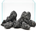 Natural Rocks Black Lava for Fire Pits Aquariums Bonsai 20lb Natural Volcanic Stones Heat-Resistant Decorative Rocks for Indoor or Outdoor Use(4-9inches) 7-9pcs