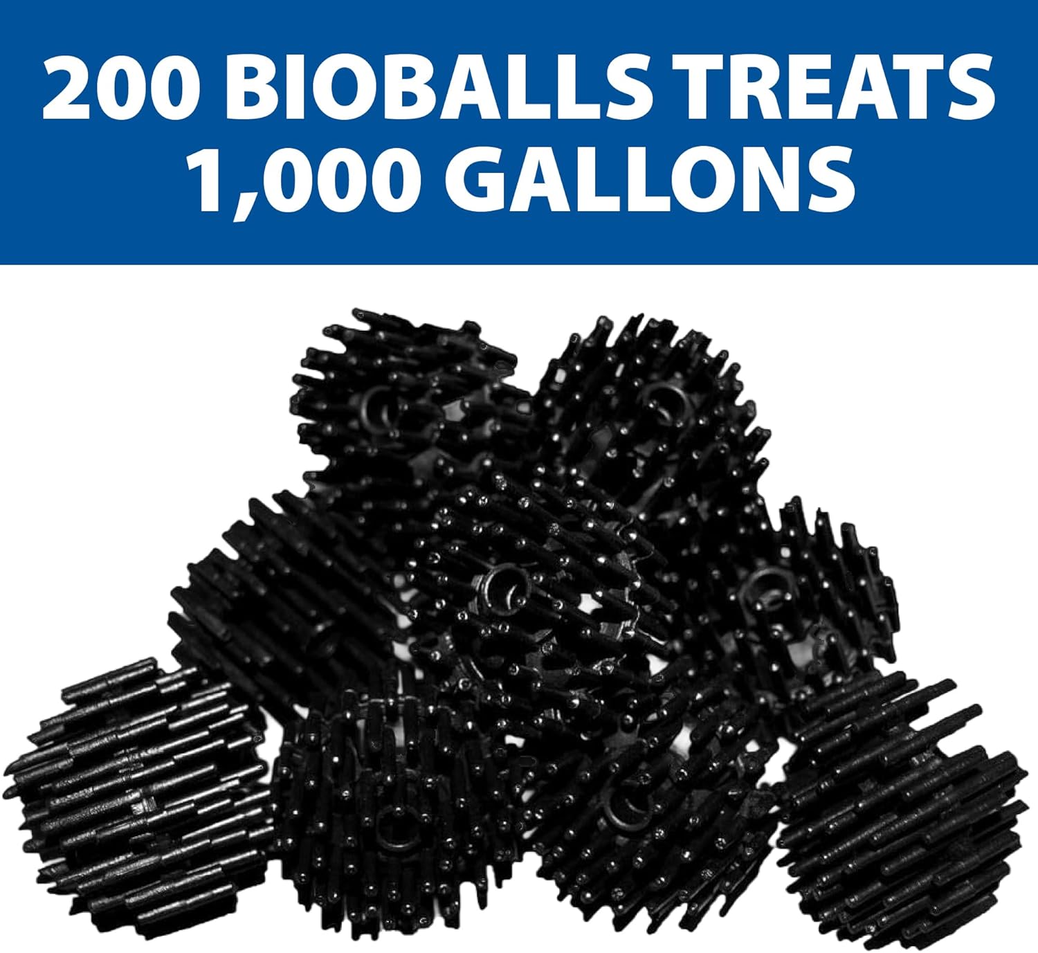 The Pond Guy BioBalls Filter Media for Ponds, Waterfalls & Aquatic Systems, Bio Filtration Substrate for Clean Water, Easy Maintenance, 200 BioBalls