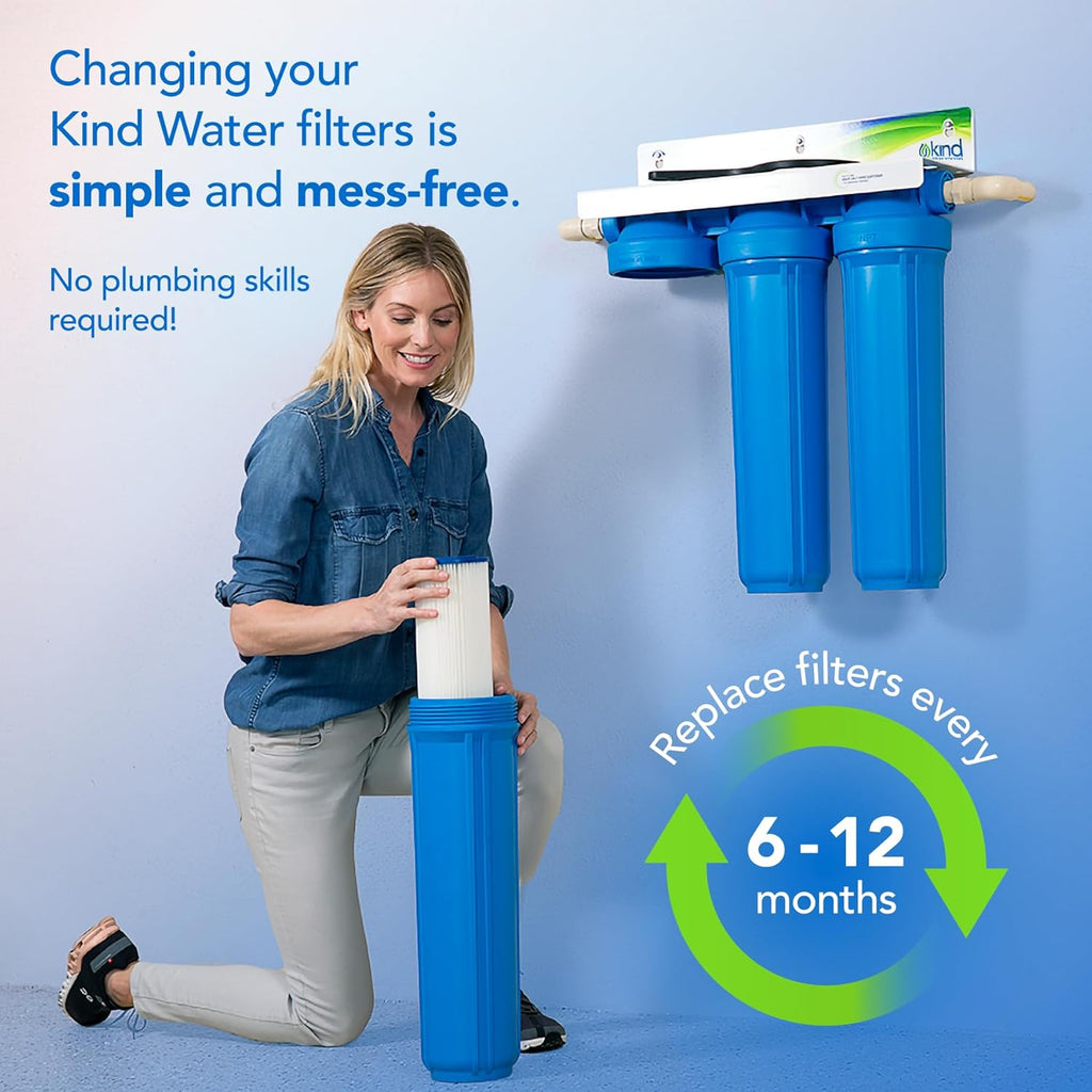 Whole Home Water Filtration System - Removes Chlorine, Chloramine, Sediment, Silt, Debris, VOC’s, and More - Get Softer Skin & Hair With Better Tasting Water - Easy Installation