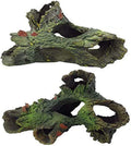 Tfwadmx Decaying Trunk Aquarium Ornament, Betta Fish Hideout - Small Resin Aquarium Decoration Log with Holes & Caves