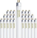 46 Inches T5 Fluorescent Bulb 54W, F54T5/850/HO 54 Watt T5 High Output 5000K Fluorescent Tube, 25 Pack, G5 Base, 4200 Lumens, CRI 82