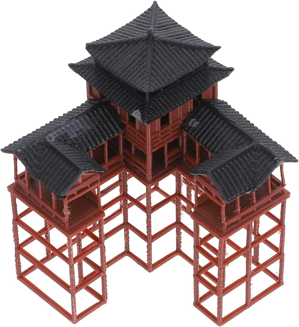 Milisten Aquarium Castle Decorations Miniature Asian Pagoda Statue for Fish Tank and Zen Garden Ornamental Rockery Bonsai 3.26X2.36X2.36 Inch Compact Outdoor Patio Decor