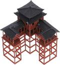 Milisten Aquarium Castle Decorations Miniature Asian Pagoda Statue for Fish Tank and Zen Garden Ornamental Rockery Bonsai 3.26X2.36X2.36 Inch Compact Outdoor Patio Decor