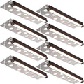 LEONLITE 8-Pack 12 Inch LED Hardscape Lighting, Update Retaining Wall Lights, LED Landscape Lighting, 12-24V AC/DC Paver Light Low Voltage, 3W/5W/7W Dimmable Outdoor Step Lights, 5000K Daylight, ETL