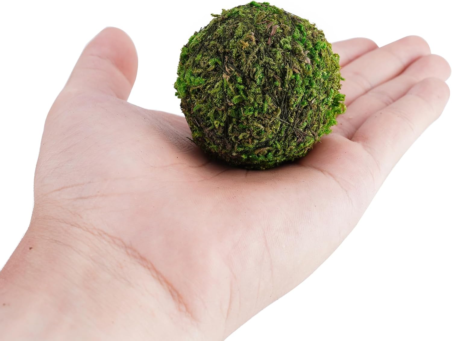 BYHER Decorative Moss Balls Set - Fake Moss Balls for Bowl Fillers, Centerpiece Decor, Home Decor, Vase Filler, Wedding Decor, Table Arrangement, Coffee Accents, DIY Crafts (Small - 2"-Set of 12)