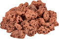 Mr. Fireglass 10 Pounds Red Natural Lava Rock for Indoor Outdoor Gas Fire Pits Fireplaces | Volcanic Lava Stones for Decorating Garden Landscaping, Potted Plants, 0.3"-0.6"