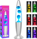 Multi Color Changing Liquid Motion Lamps, 13.5 Inch Small LED Night Lights for Kids Adults, Relaxing Mood Lighting for Bedroom Office, Glitter Christmas Decor Birthday Gifts