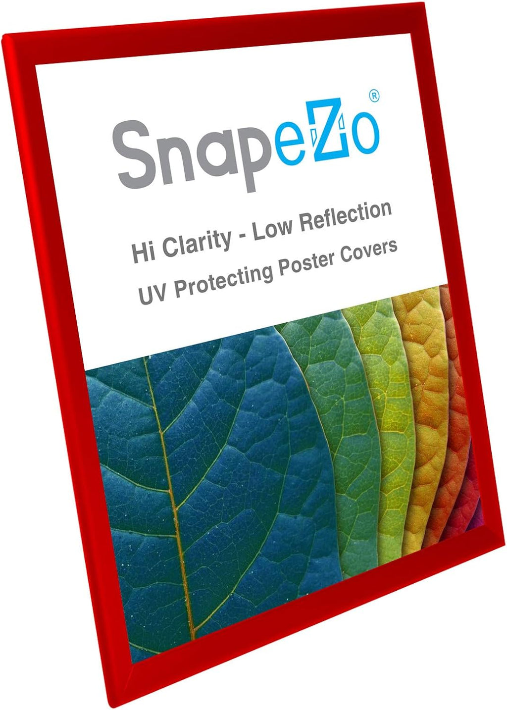 SnapeZo Photo Frame 16x20, Red, 1.25 Inch Aluminum Profile, Front-Loading Snap Frame, Wall Mounting, Professional Series