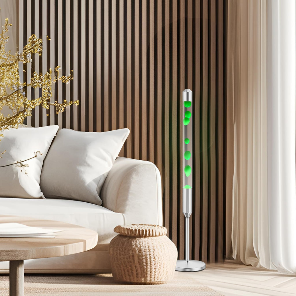 47.5-Inch Liquid Motion Lamp,Magma Lamp, Mood Relaxation Light，Suitable for Home Decoration,Office Decoration, Cafes,Bars,Etc (47.5IN (Silver))