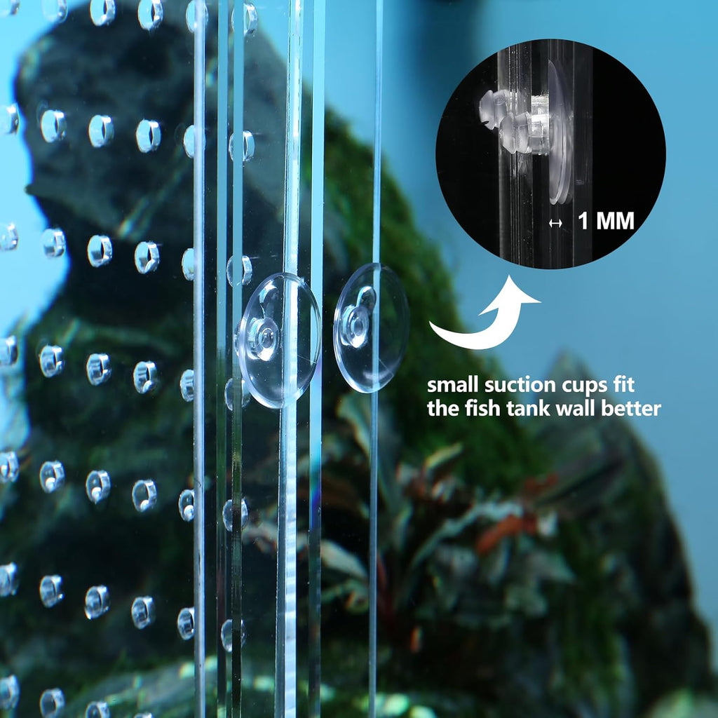 Aquarium Divider Clear 10/15/20 Gallon Fish Tank Divider with Suction Cups (10 Gallon)
