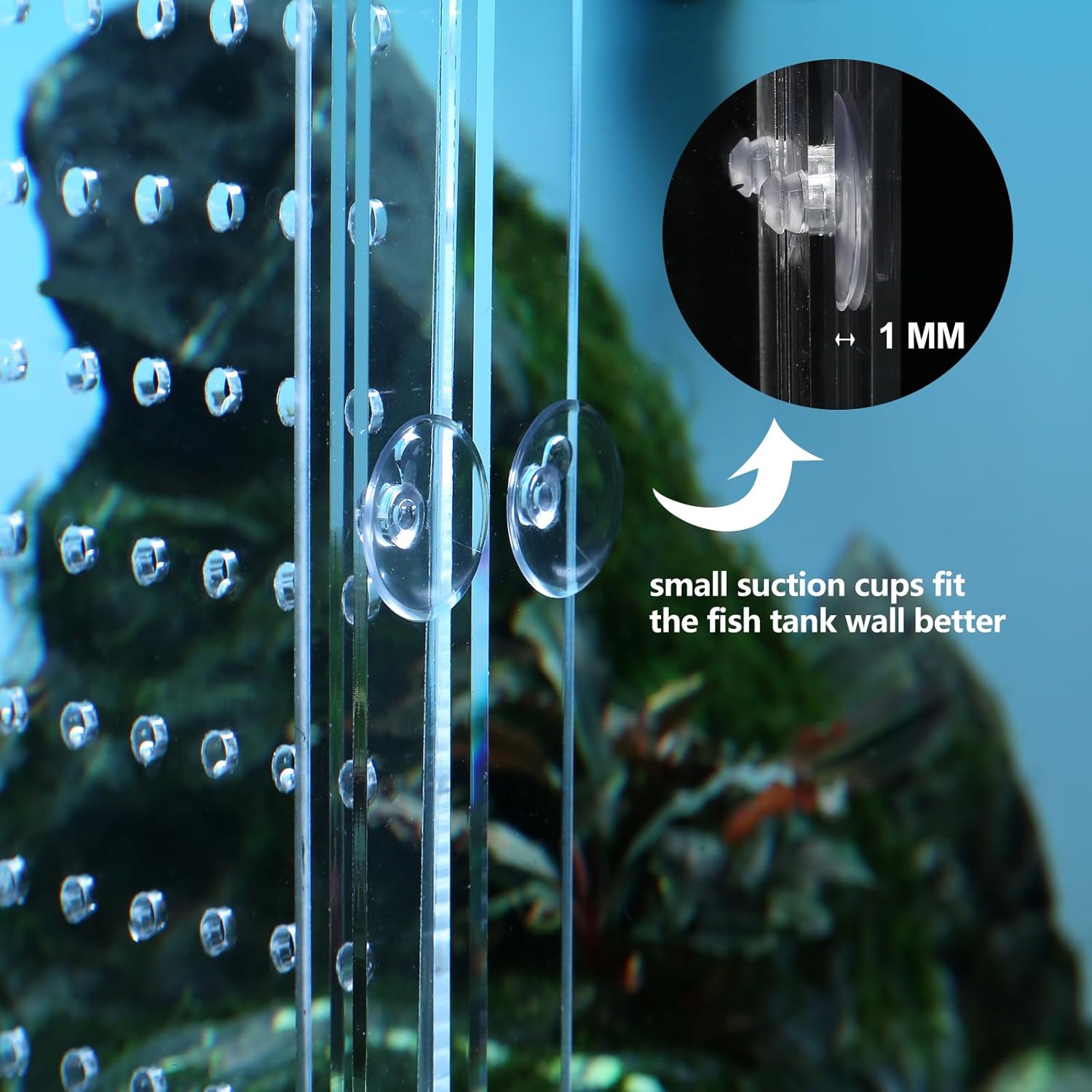 Acrylic Fish Tank Divide75/125Gallon Tank Divider,Adjustment Clear Fish Tank Separator Set with Suction Cups (75/125Gallon)