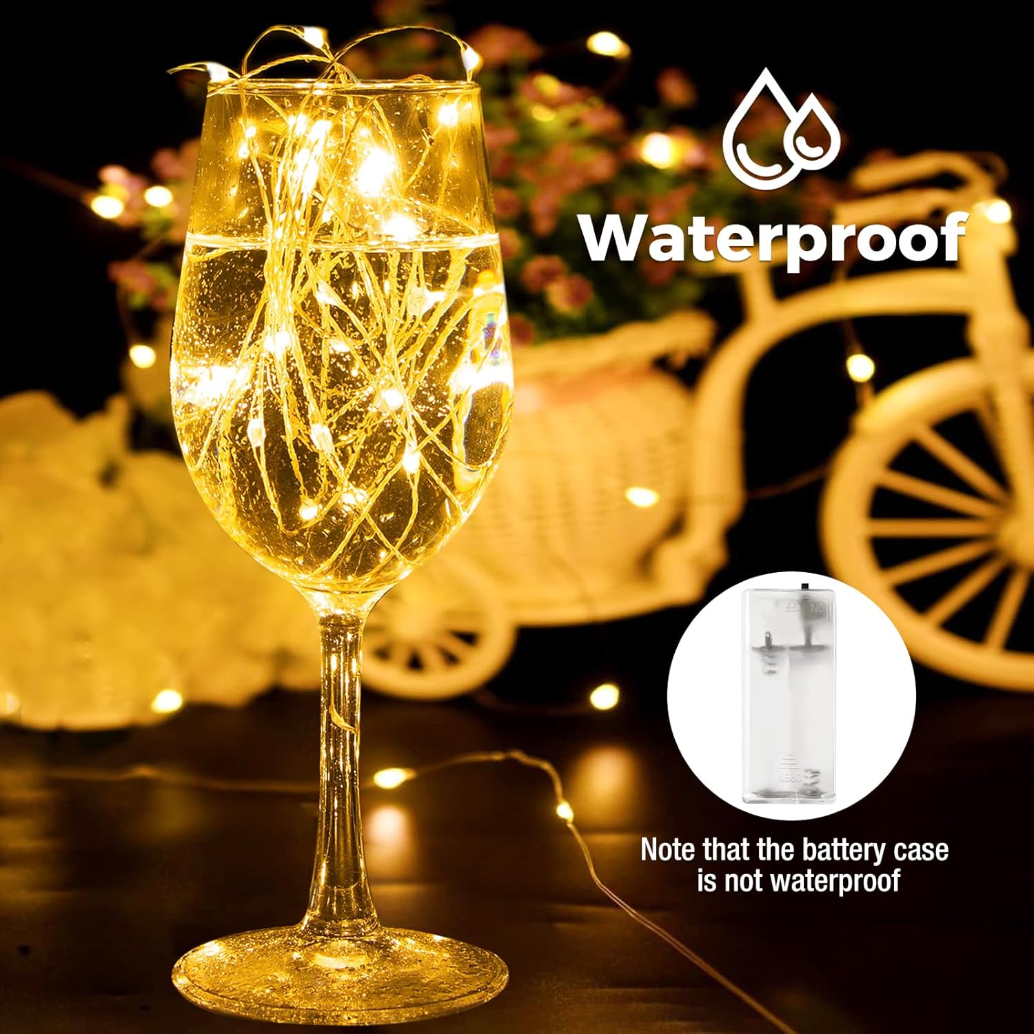 btfarm 10 Pack Fairy Lights Battery Operated with Timer, 10FT 30LED Twinkle Lights Waterproof, Copper Wire Christmas String Lights Battery Powered for Indoor Outdoor Wedding Party Holiday Decorations
