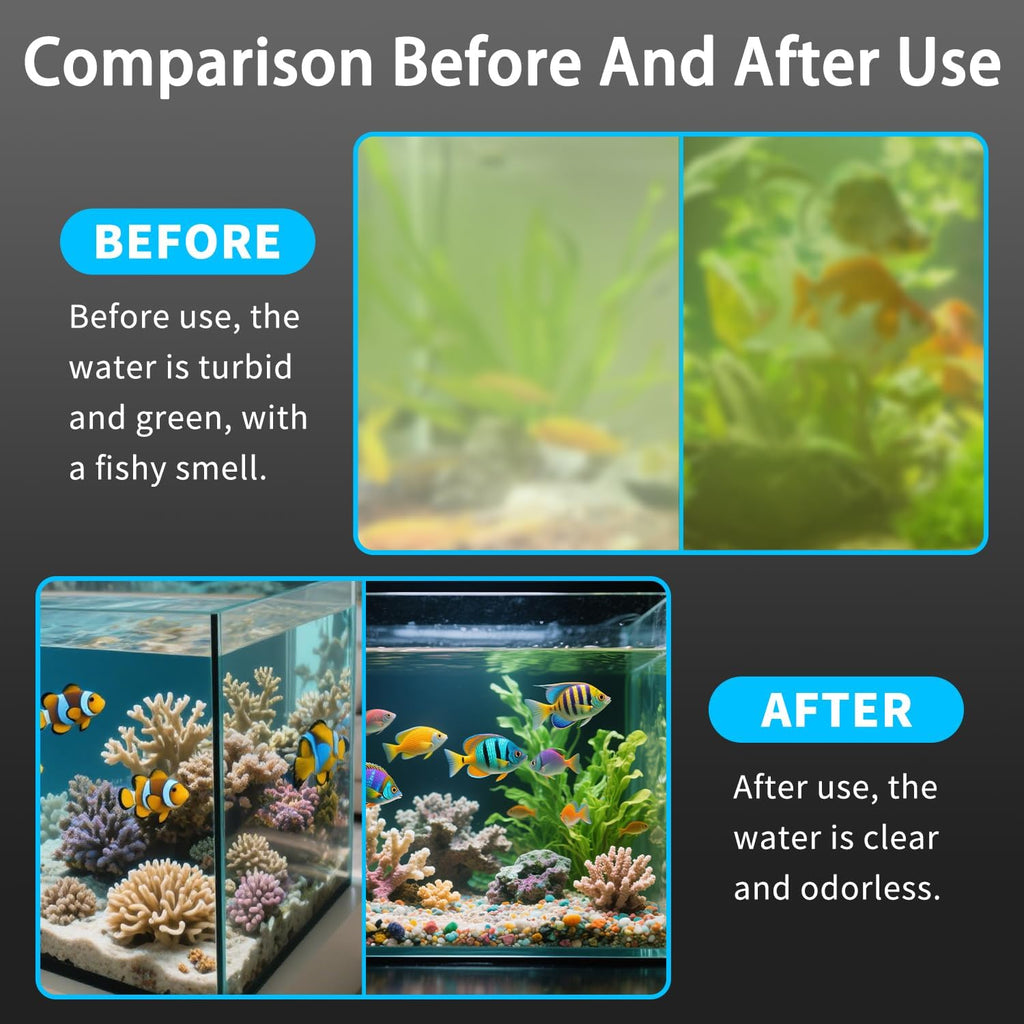 Aquarium Clean Light,22W UV Double Tube Sanitizer Clean Light with Timer, Fish Tank Aquarium Water Cleaning Algae Removal Lamp for Ornamental Fish Tanks, Large Aquariums