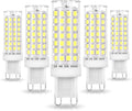 No Flicker G9 Led Bulbs Dimmable Daylight 6000K,Replace 40W 50W 60W Halogen,AC120V Dimmable G9 6W LED Cool White for Chandelier Pendant Ceiling Lamp(5Pack)