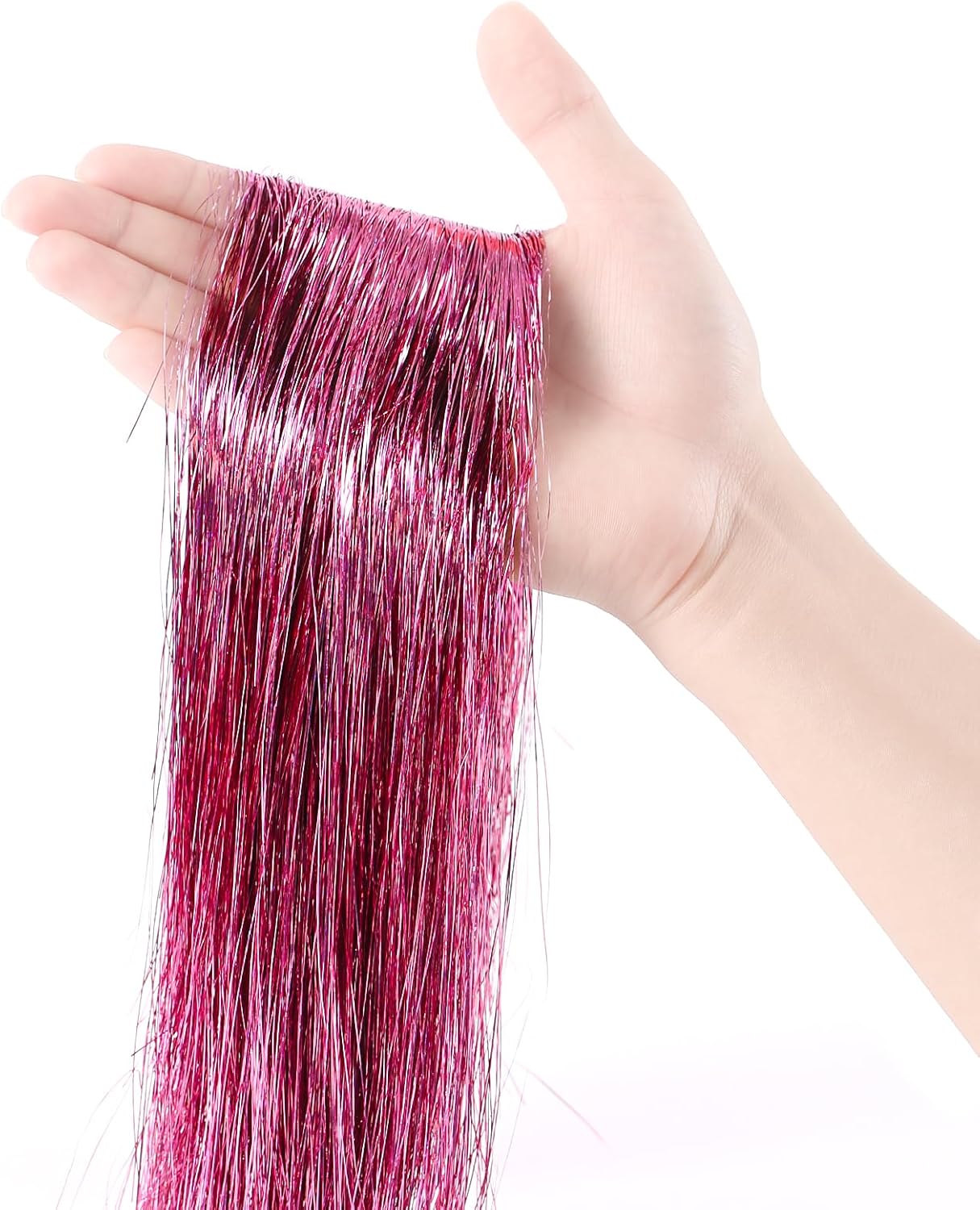3000pcs Christmas Icicle Tinsel,18in Purple Foil Fringe Tinsel Strand Icicle Tinsel Christmas Tree Tinsel for Christmas Holiday Decor Birthday Supplies